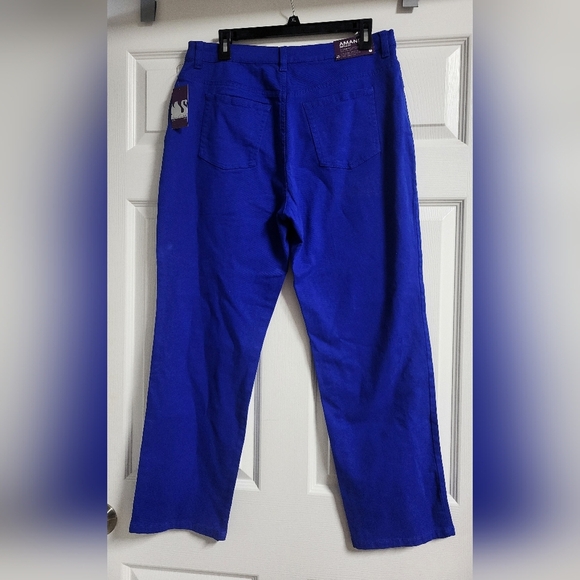 NWT Gloria Vanderbilt Womens Amanda Vibrant Blue Straight-Leg Jeans Size 14S - Picture 6 of 6